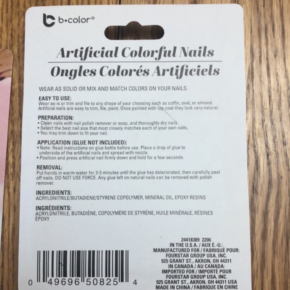 NWT (2) 60pc Artificial Stiletto Nails- pink, mauve, nude, neutral, berry - Picture 3 of 4